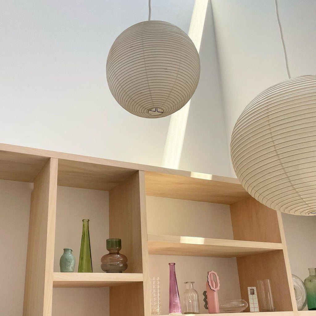 Dewavelle Paper Pendant Light-Moonnatur