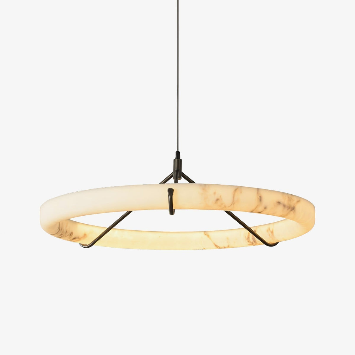 Wilvenmoss Alabaster Chandelier-Moonnatur