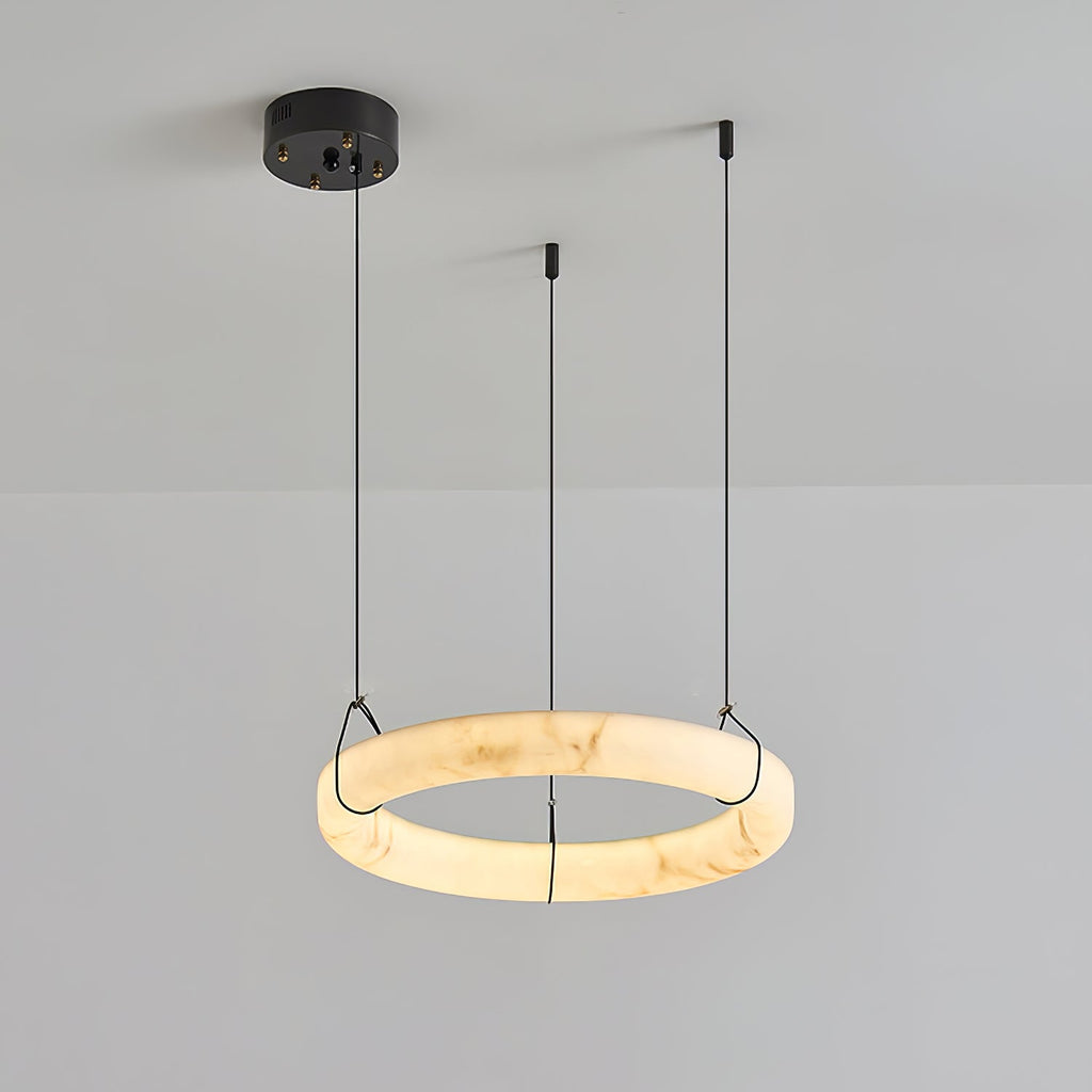 Wilvenmoss Alabaster Chandelier-Moonnatur