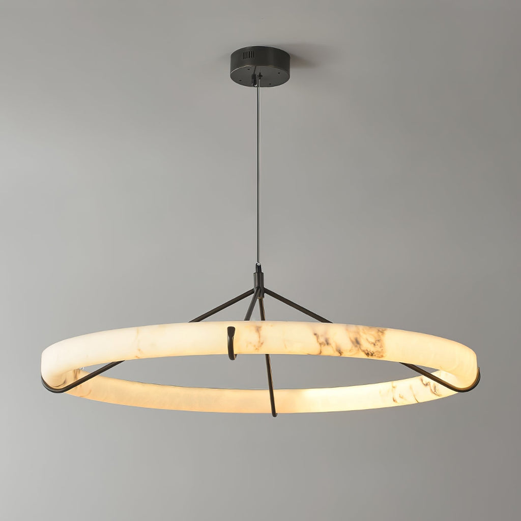 Wilvenmoss Alabaster Chandelier-Moonnatur