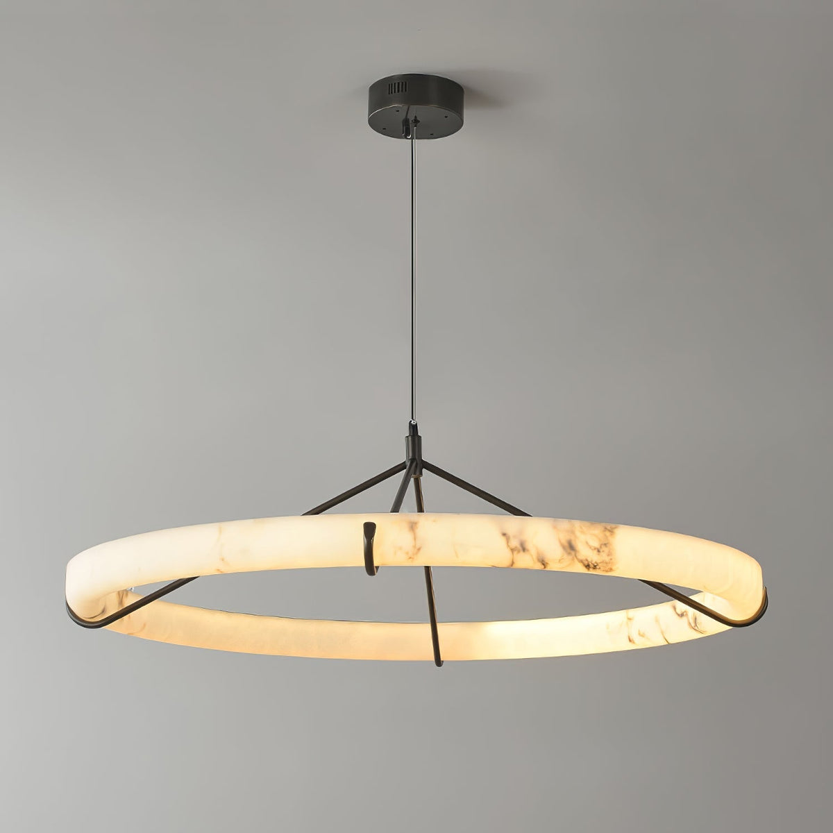 Wilvenmoss Alabaster Chandelier-Moonnatur