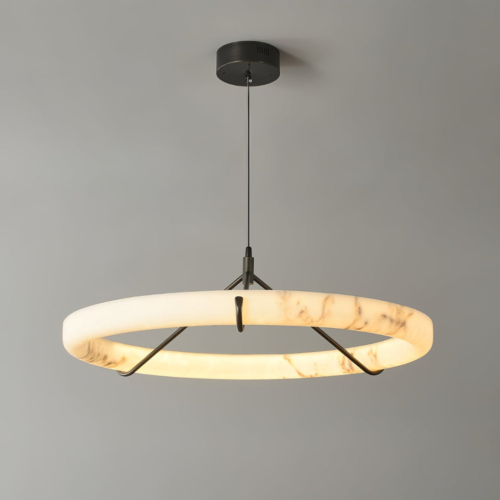 Wilvenmoss Alabaster Chandelier-Moonnatur