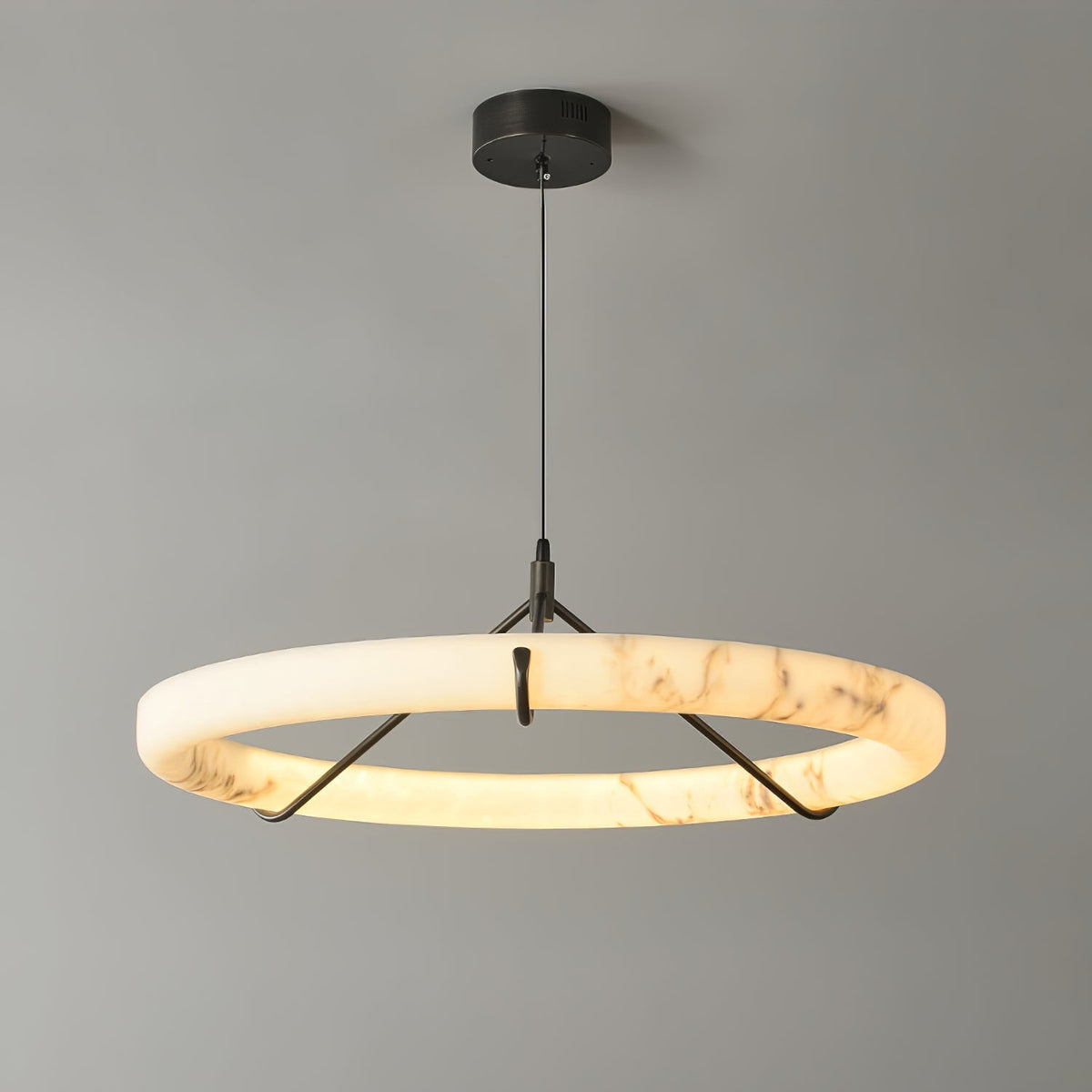Wilvenmoss Alabaster Chandelier-Moonnatur