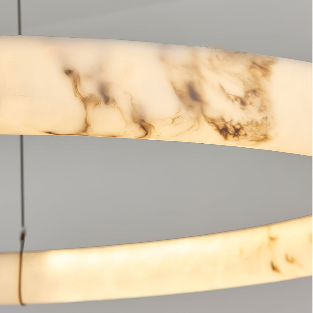 Wilvenmoss Alabaster Chandelier-Moonnatur