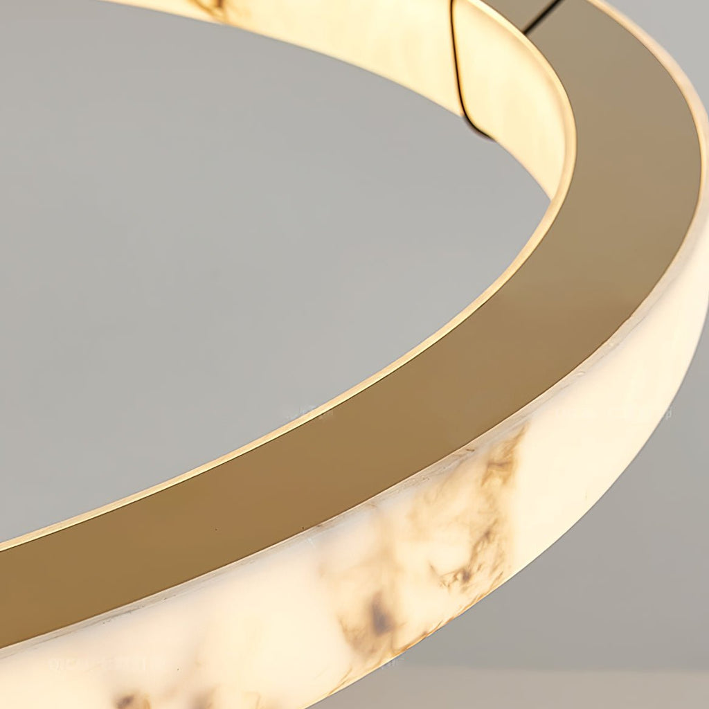 Wilvenmoss Alabaster Chandelier-Moonnatur