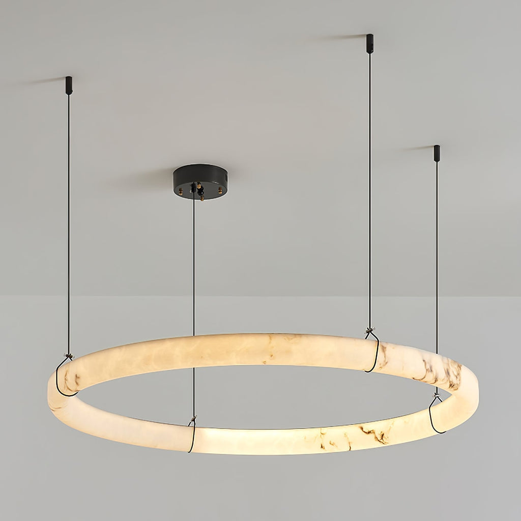 Wilvenmoss Alabaster Chandelier-Moonnatur