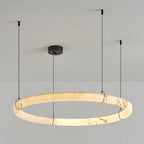 Wilvenmoss Alabaster Chandelier-Moonnatur