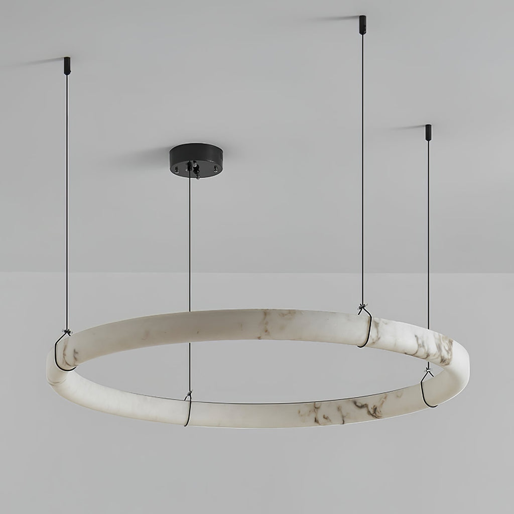 Wilvenmoss Alabaster Chandelier-Moonnatur