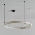 Wilvenmoss Alabaster Chandelier-Moonnatur