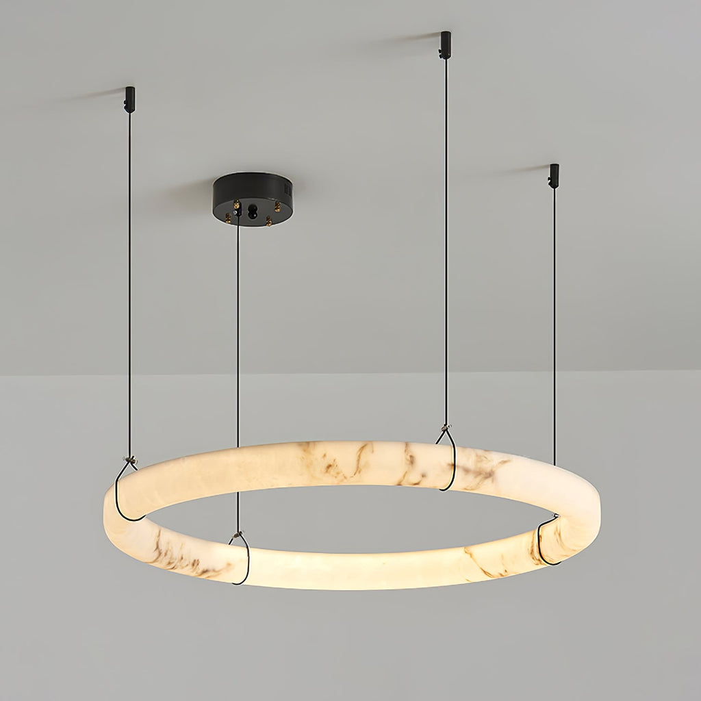 Wilvenmoss Alabaster Chandelier-Moonnatur