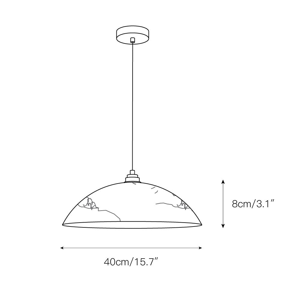 Penrelwyn Alabaster Pendant Light-Moonnatur