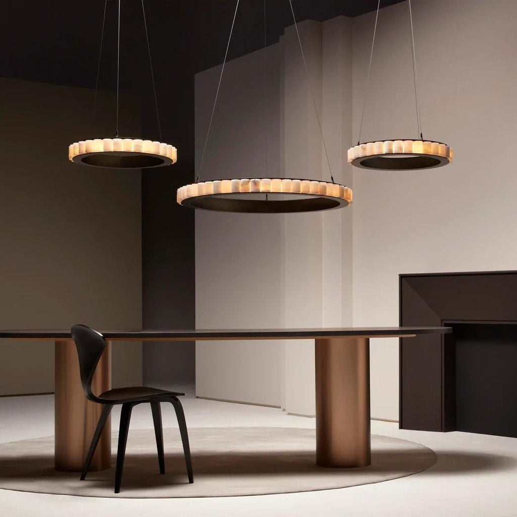 Berelgrove Alabaster Chandelier-Moonnatur