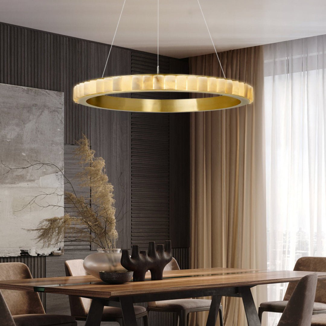 Berelgrove Alabaster Chandelier-Moonnatur