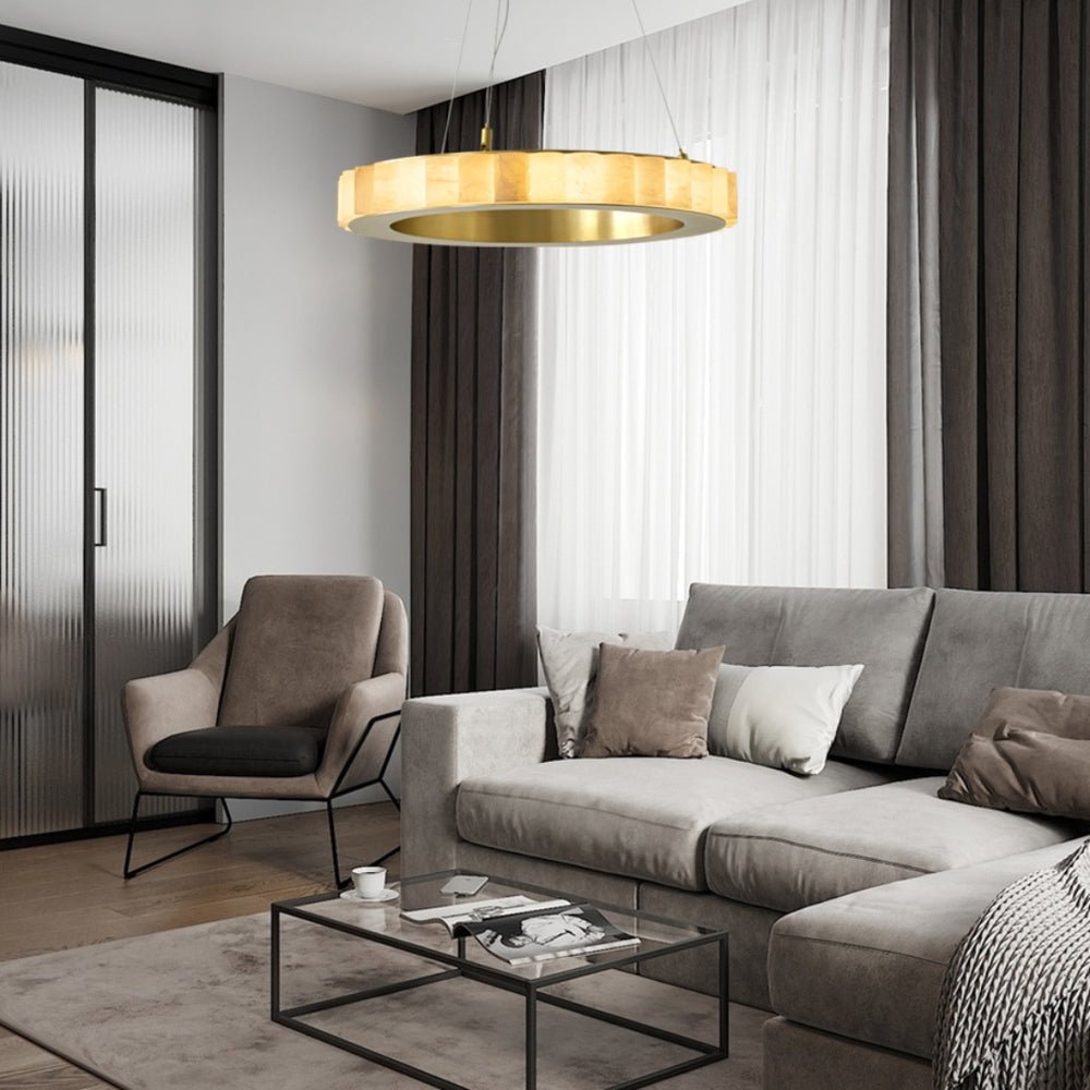 Berelgrove Alabaster Chandelier-Moonnatur