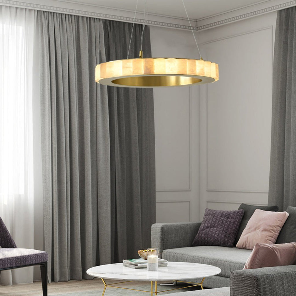 Berelgrove Alabaster Chandelier-Moonnatur
