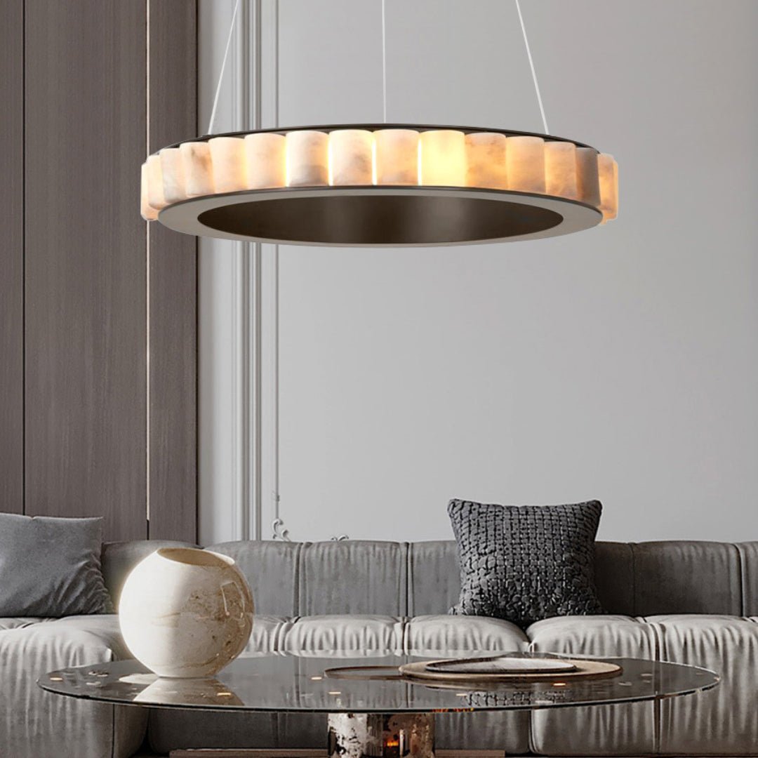 Berelgrove Alabaster Chandelier-Moonnatur