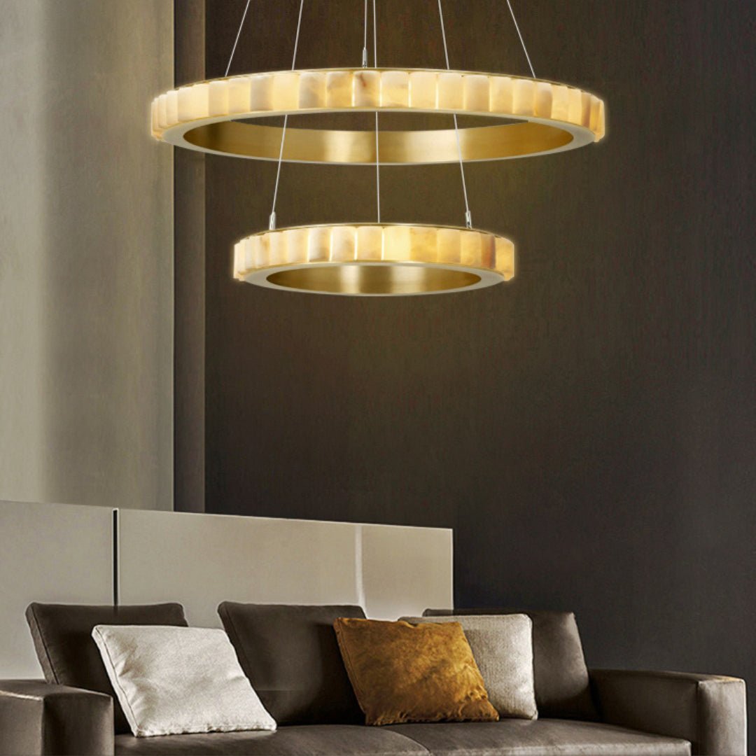 Berelgrove Alabaster Chandelier-Moonnatur