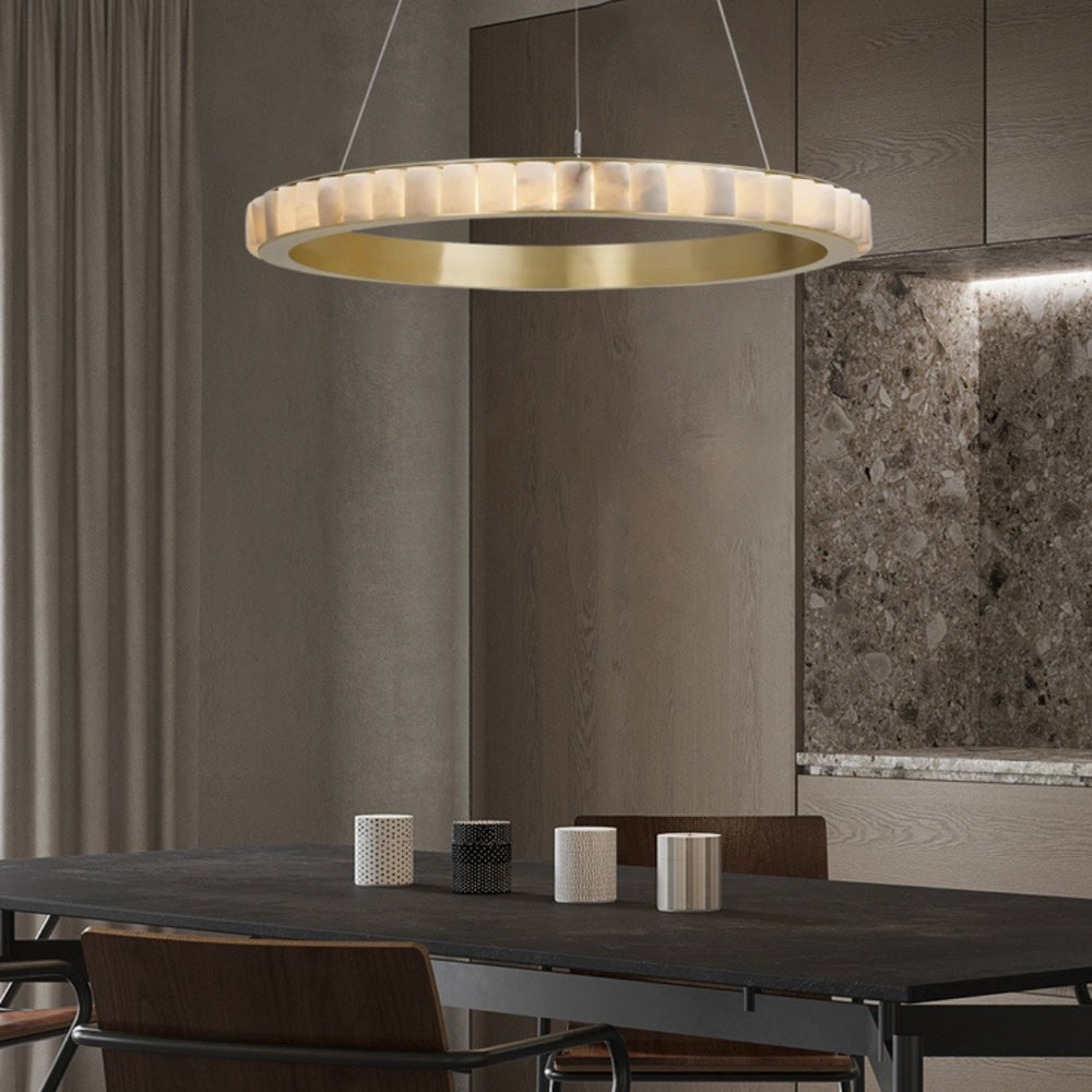 Berelgrove Alabaster Chandelier-Moonnatur