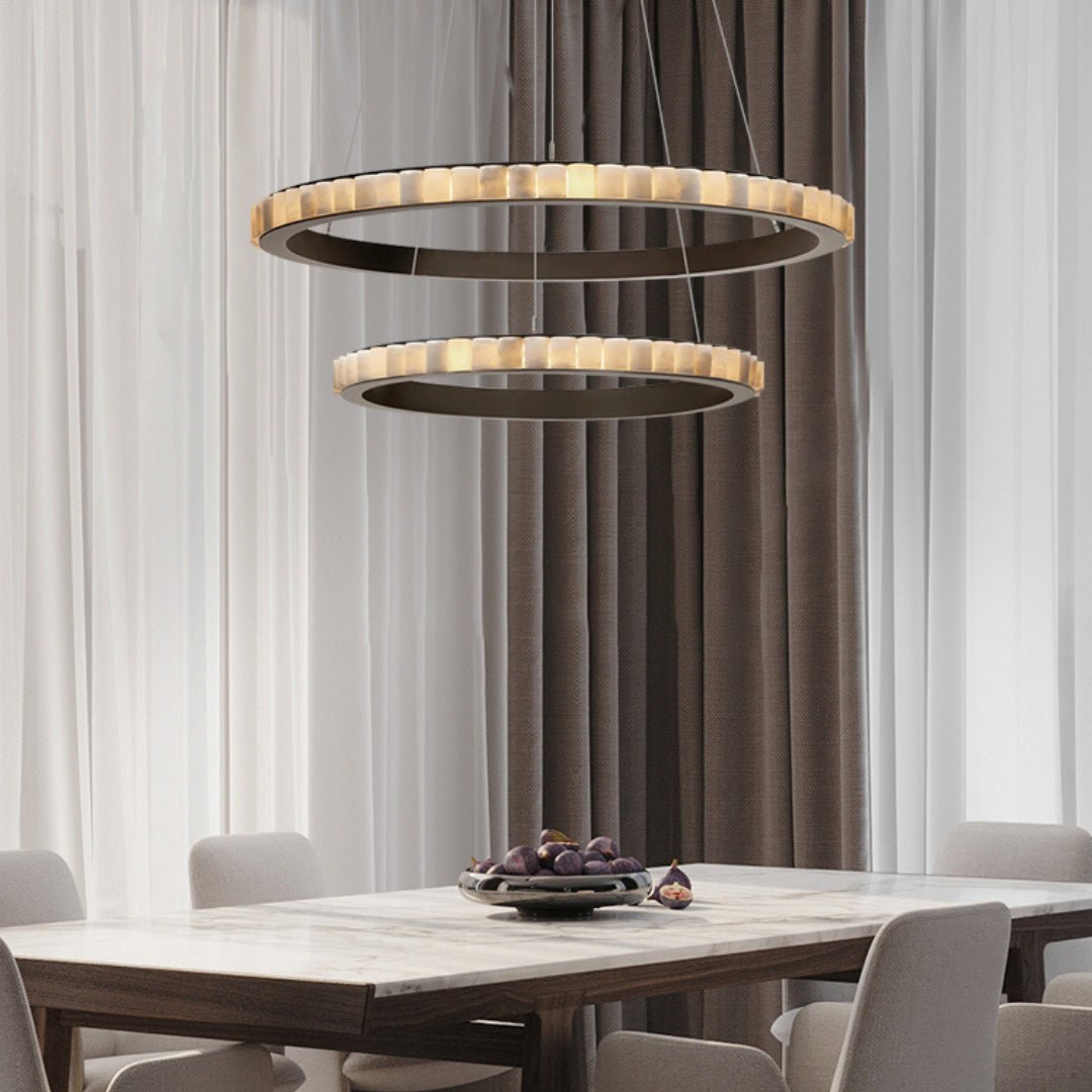 Berelgrove Alabaster Chandelier-Moonnatur