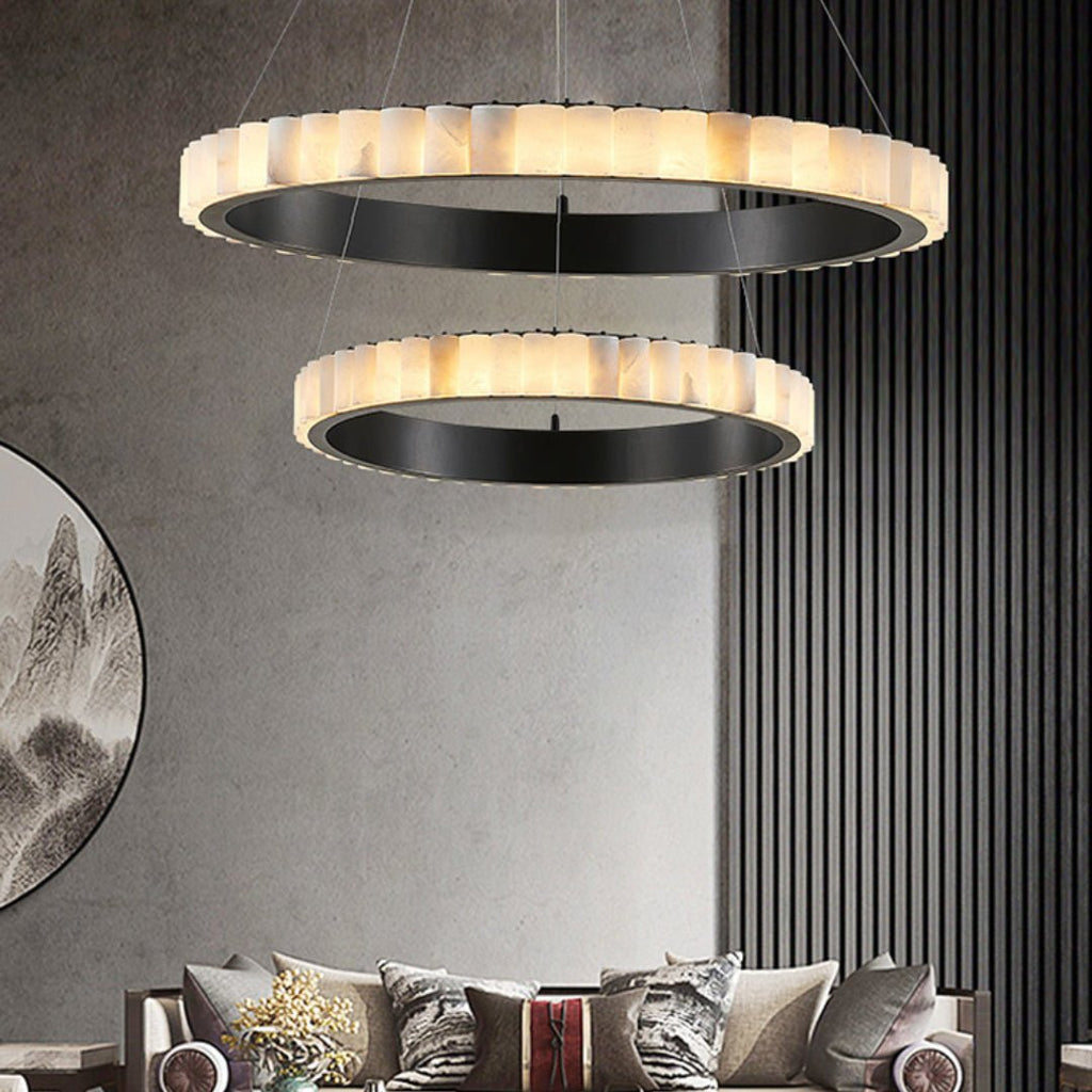 Berelgrove Alabaster Chandelier-Moonnatur