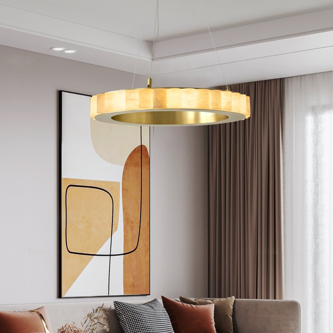 Berelgrove Alabaster Chandelier-Moonnatur