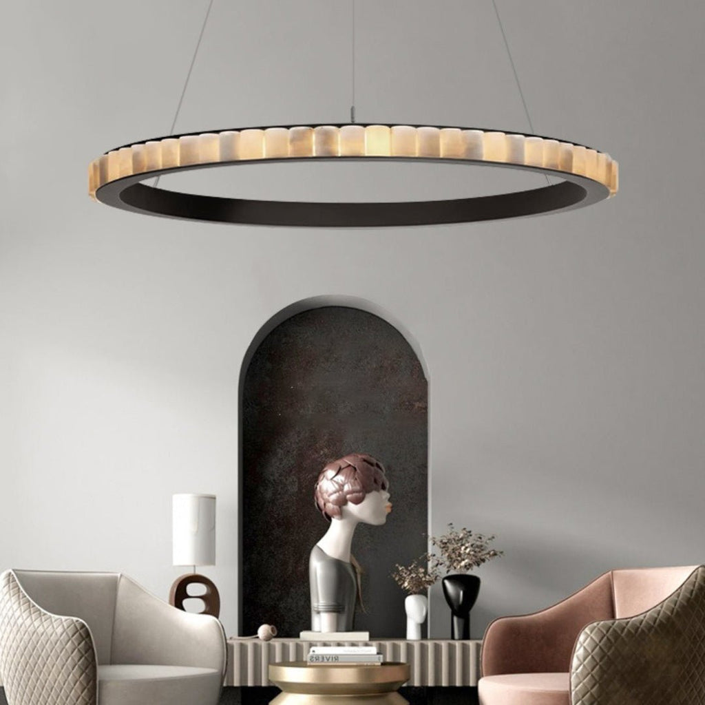 Berelgrove Alabaster Chandelier-Moonnatur