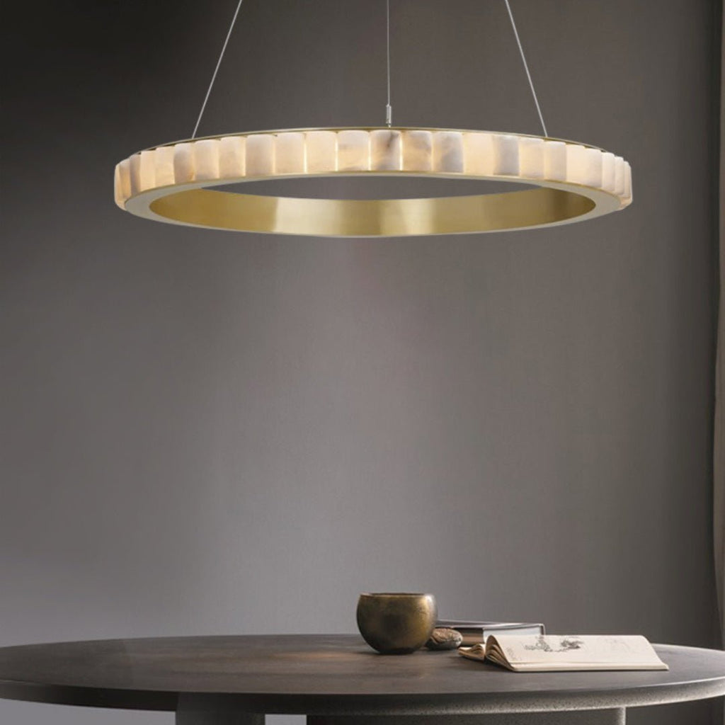 Berelgrove Alabaster Chandelier-Moonnatur