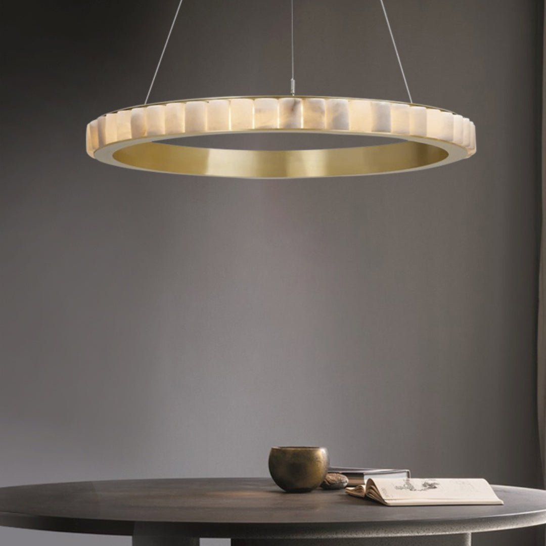 Berelgrove Alabaster Chandelier-Moonnatur