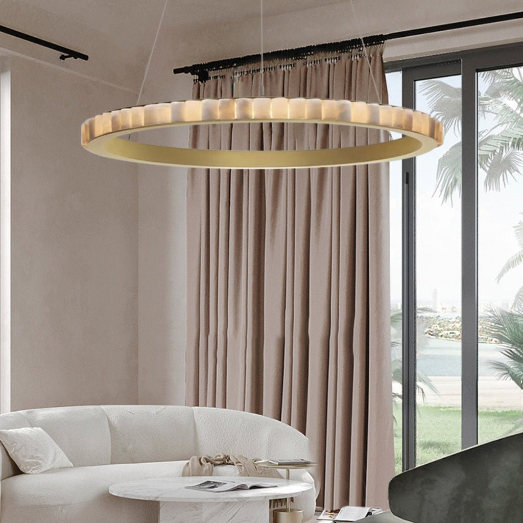 Berelgrove Alabaster Chandelier-Moonnatur
