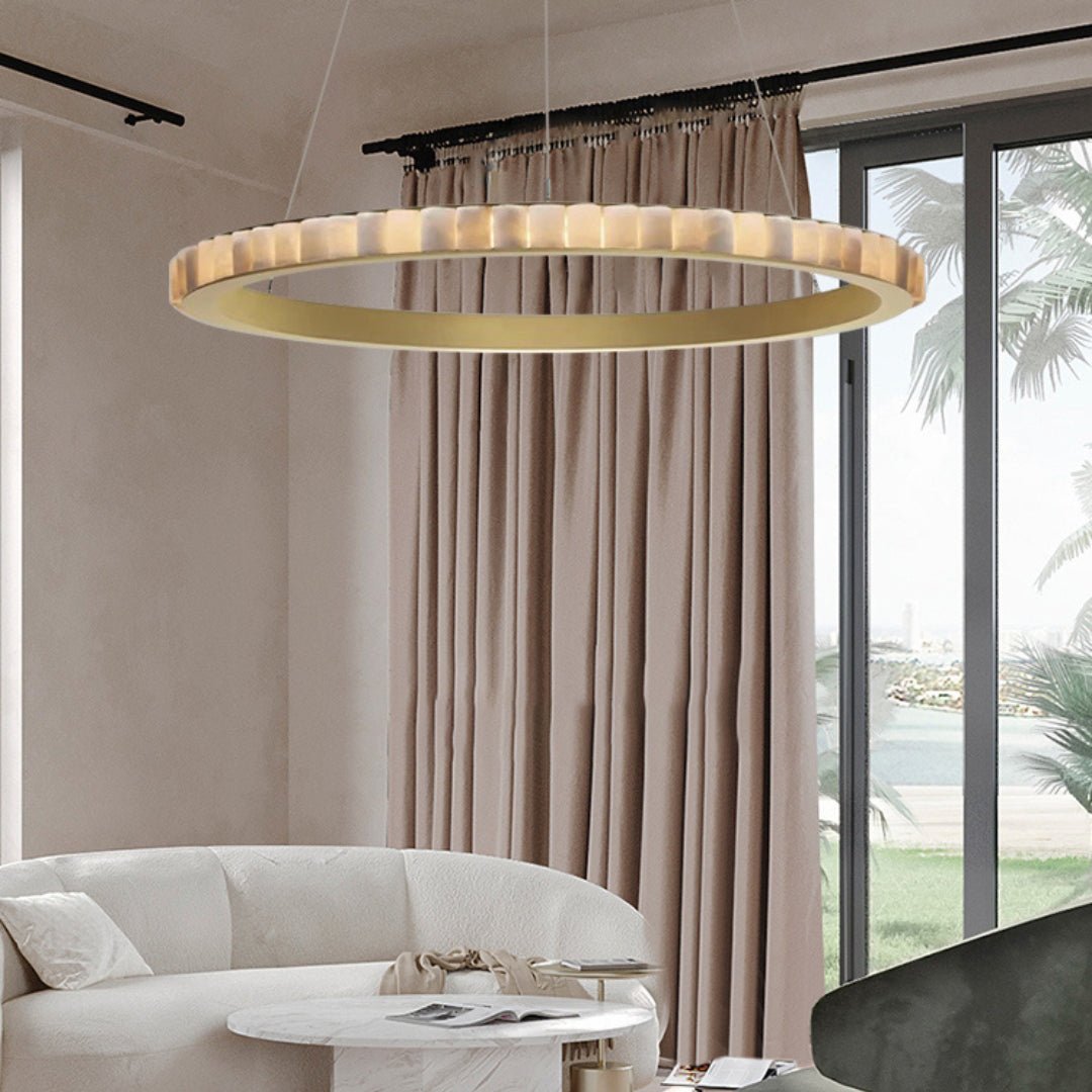 Berelgrove Alabaster Chandelier-Moonnatur
