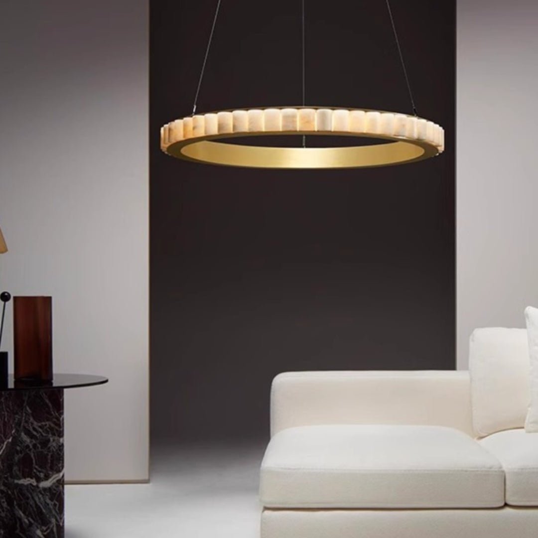 Berelgrove Alabaster Chandelier-Moonnatur