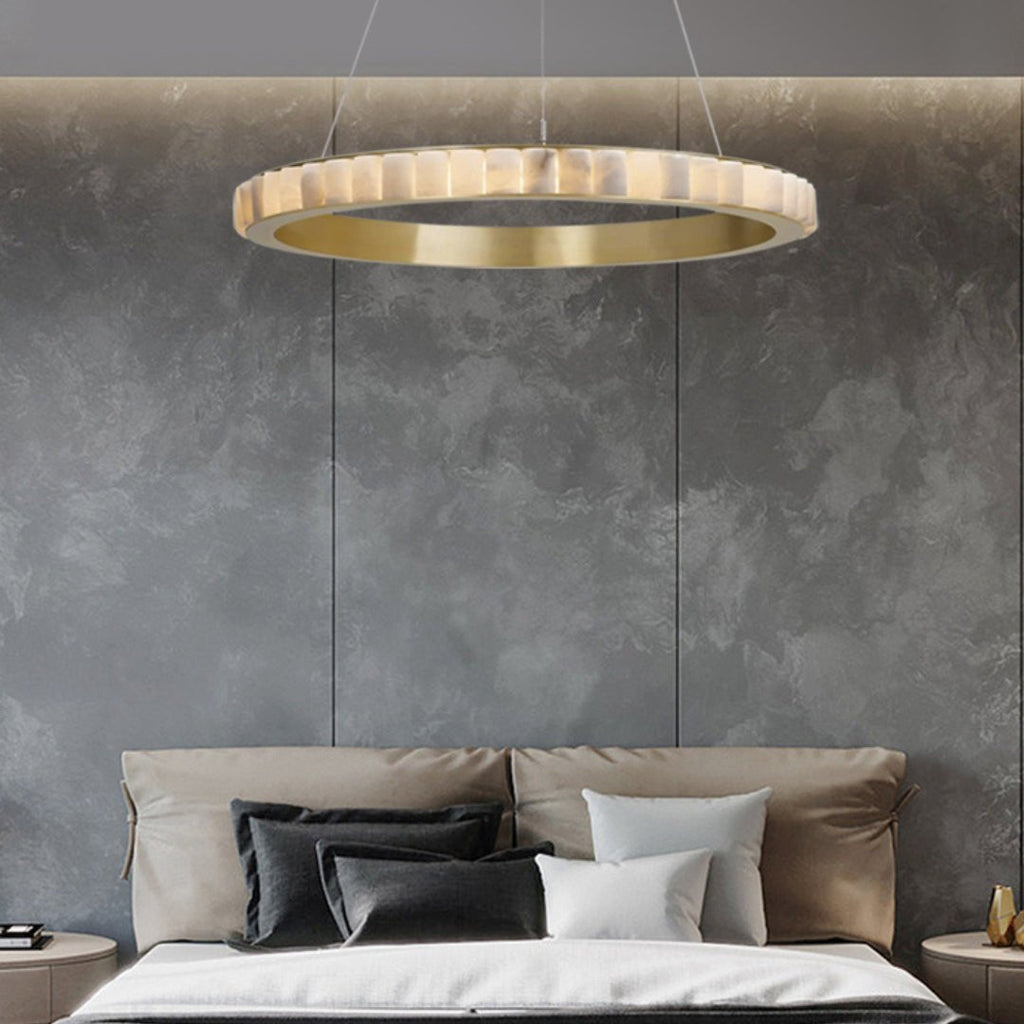 Berelgrove Alabaster Chandelier-Moonnatur