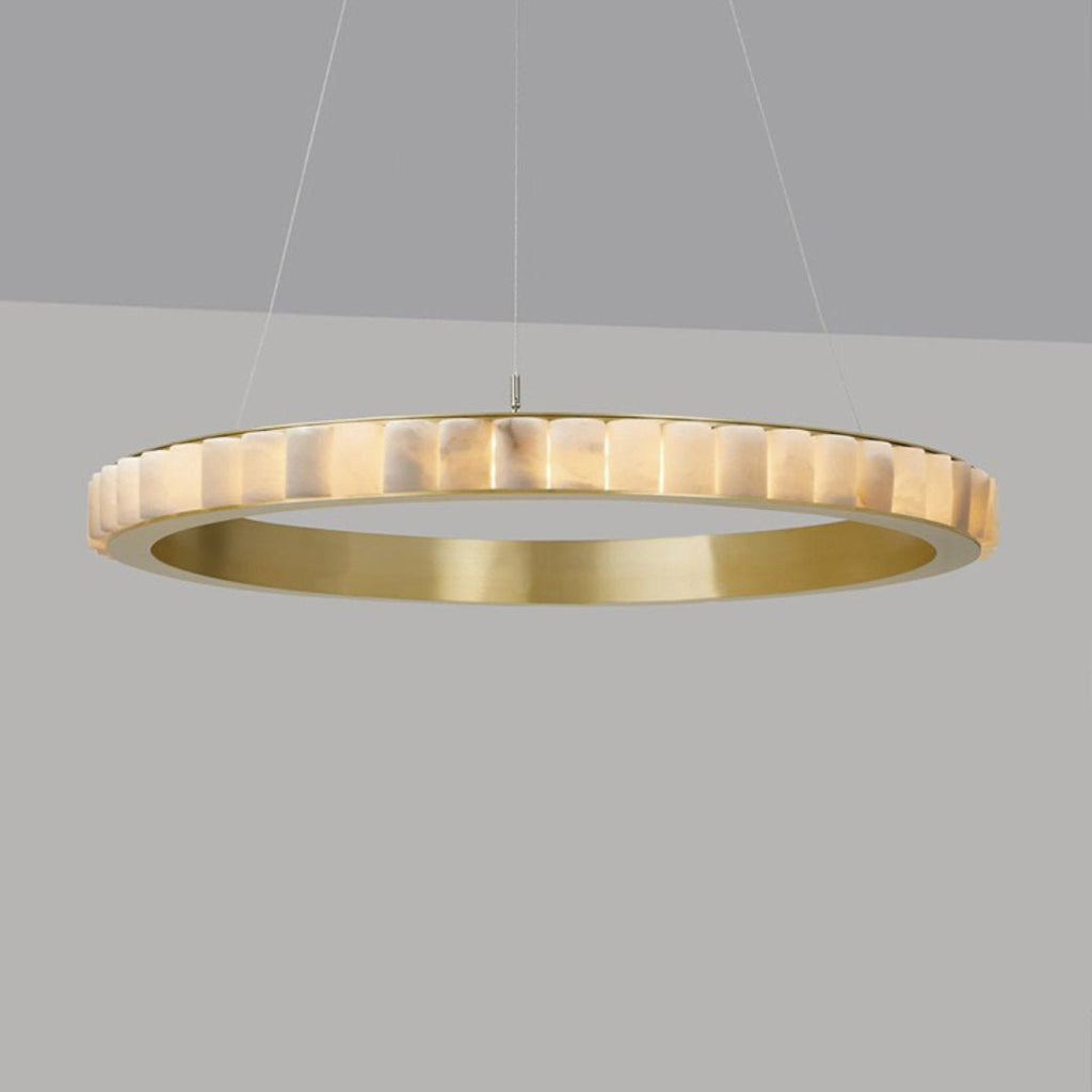 Berelgrove Alabaster Chandelier-Moonnatur