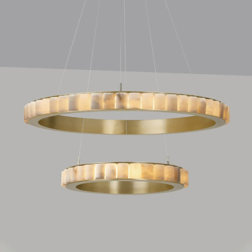 Berelgrove Alabaster Chandelier-Moonnatur