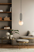 Rildenelis Alabaster Pendant Light-Moonnatur