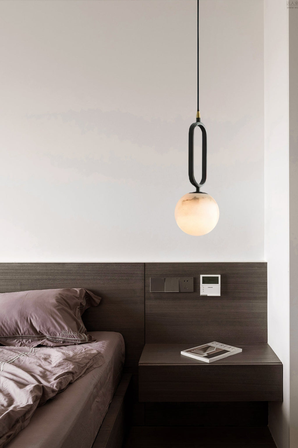 Rildenelis Alabaster Pendant Light-Moonnatur