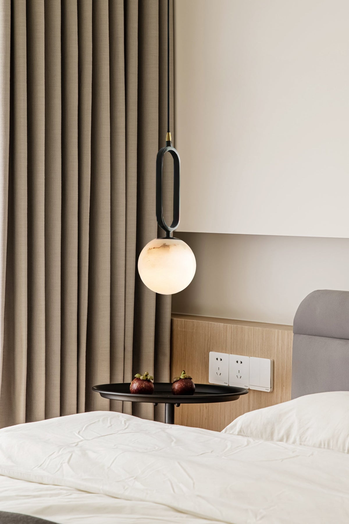 Rildenelis Alabaster Pendant Light-Moonnatur