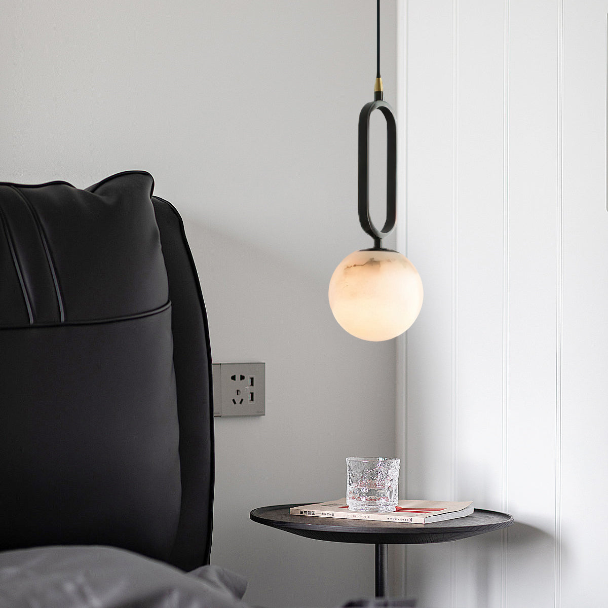 Rildenelis Alabaster Pendant Light-Moonnatur