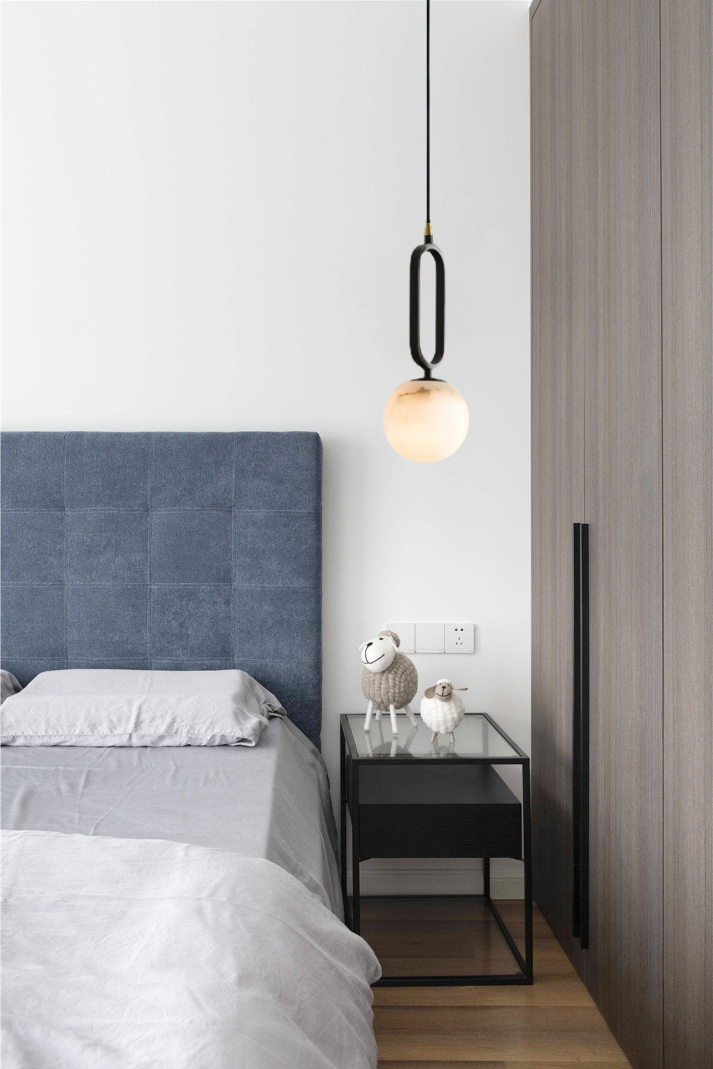 Rildenelis Alabaster Pendant Light-Moonnatur