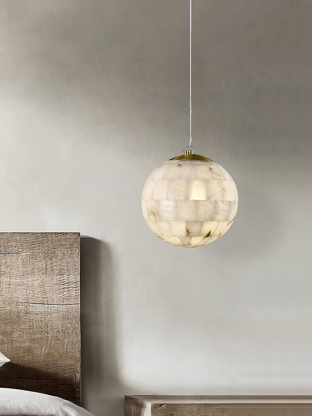 Renverenelle Alabaster Pendant Light-Moonnatur