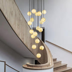 Vardenwood Alabaster Pendant Light-Moonnatur