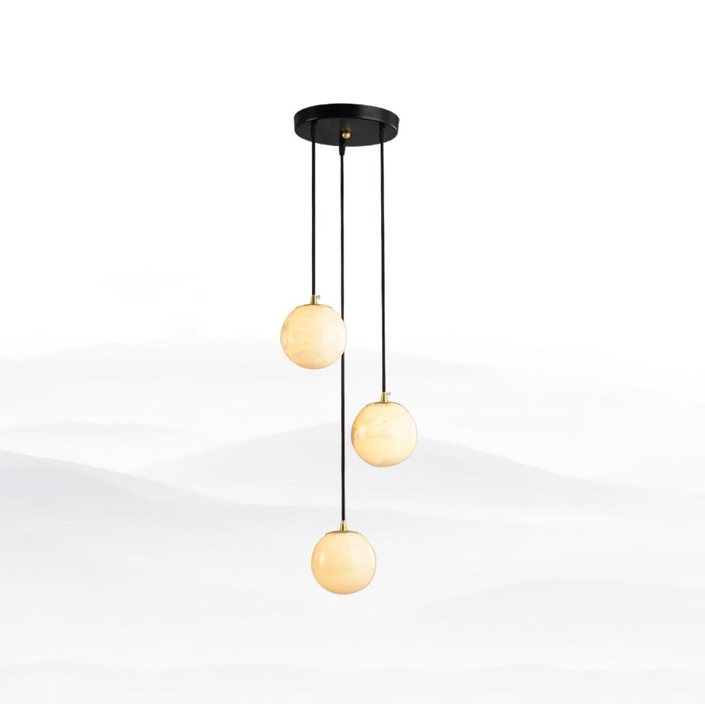 Vardenwood Alabaster Pendant Light-Moonnatur