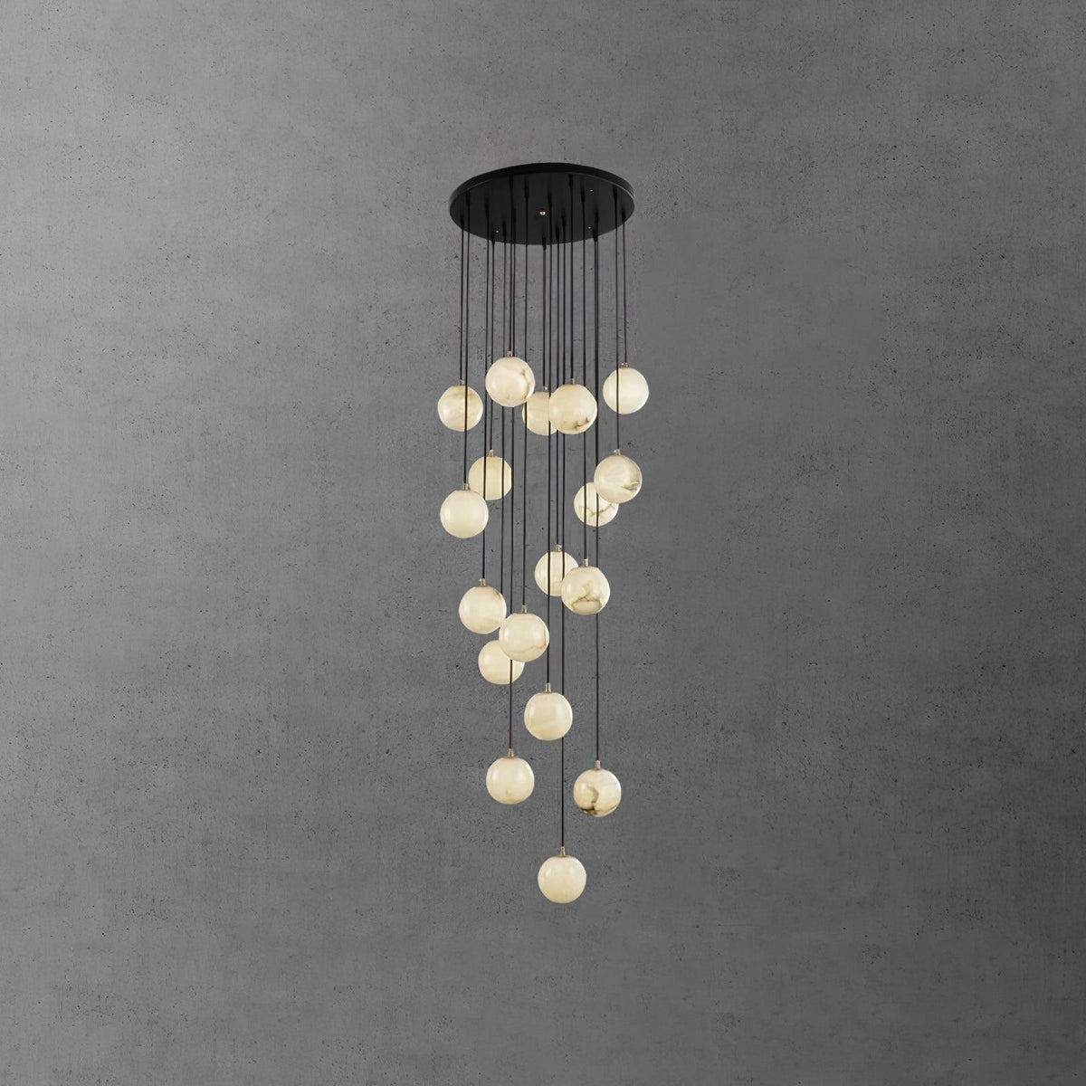 Vardenwood Alabaster Pendant Light-Moonnatur