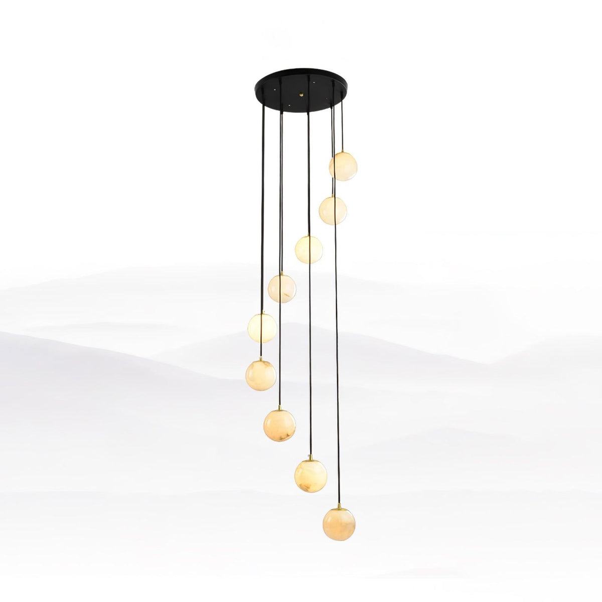 Vardenwood Alabaster Pendant Light-Moonnatur