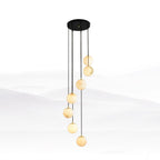 Vardenwood Alabaster Pendant Light-Moonnatur