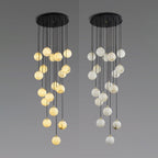 Vardenwood Alabaster Pendant Light-Moonnatur