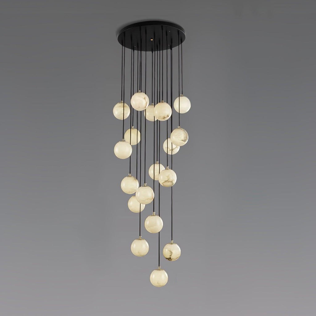 Vardenwood Alabaster Pendant Light-Moonnatur