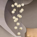Vardenwood Alabaster Pendant Light-Moonnatur