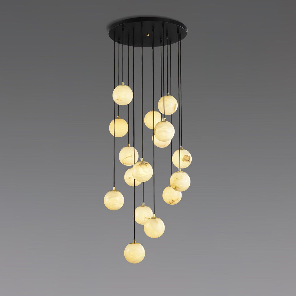 Vardenwood Alabaster Pendant Light-Moonnatur