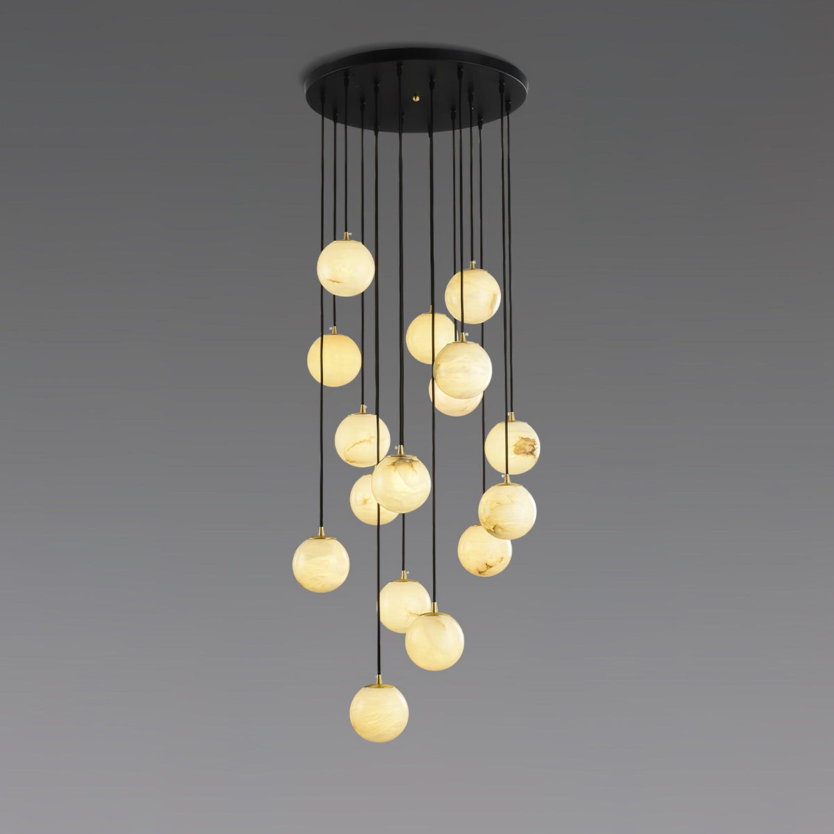 Vardenwood Alabaster Pendant Light-Moonnatur